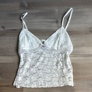 Edikted White Lace Camisole